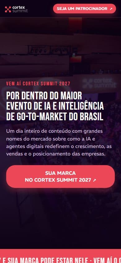 Página do Cortex Summit no celular