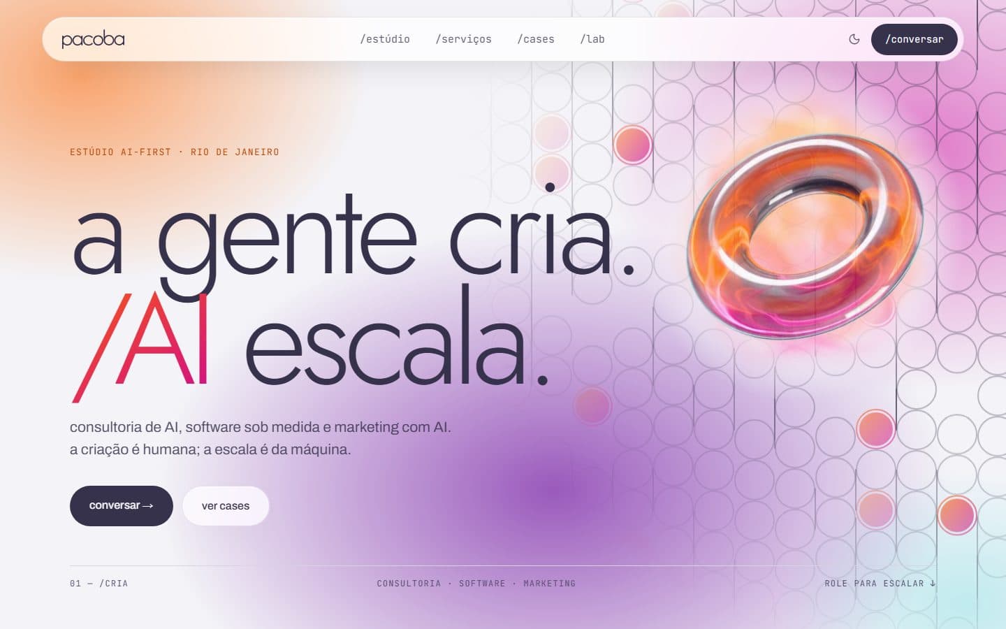 Site no tema claro
