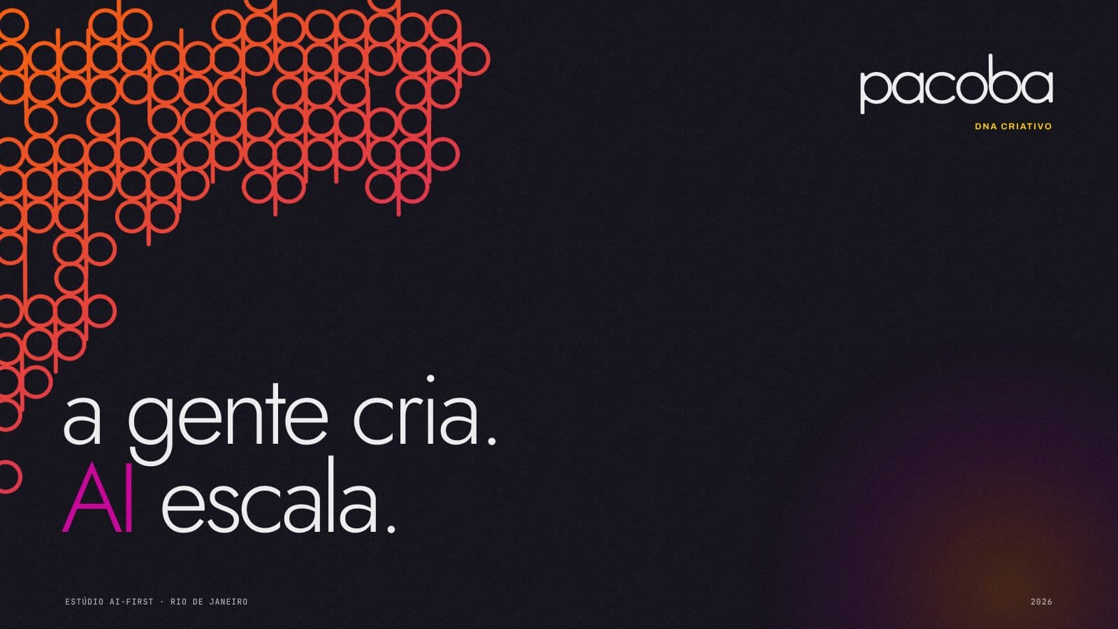 Capa do DNA criativo da Pacoba